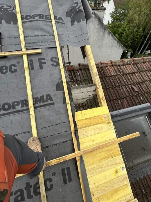 Travaux de maçonnerie — chantier F.Couverture