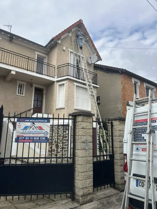 Ravalement de façade — chantier F.Couverture