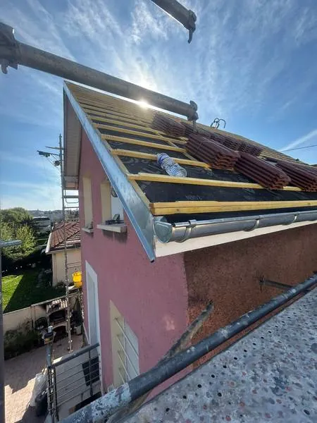Travaux de zinguerie — chantier F.Couverture