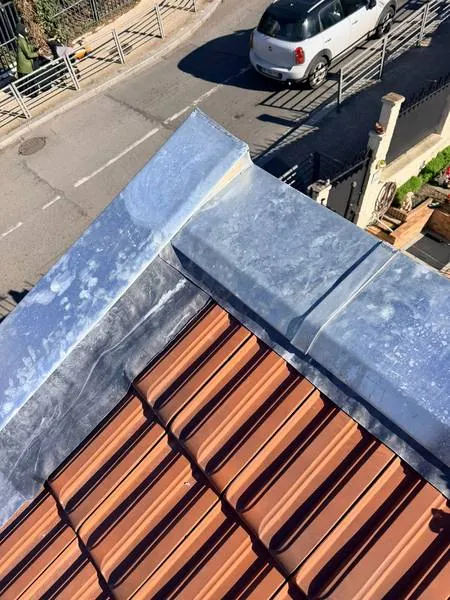 Travaux de zinguerie — chantier F.Couverture