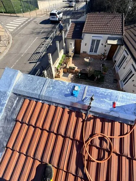 Travaux de zinguerie — chantier F.Couverture