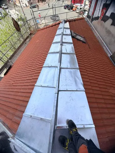 Travaux de zinguerie — chantier F.Couverture